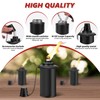 ZSPENG 4 Pack Torch Replacement Canisters, 16oz Bamboo Lantern Refillable