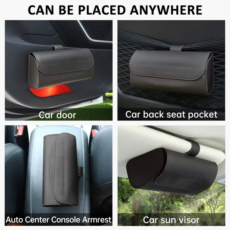 Accmor Sunglasses Holder for Car Sun Visor, Auto Eyeglasses Protective