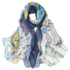 FAIRYGATE Scarfs for Women Sale Chiffon Scarf Hijab Sarong Shawl Extra Large Silk Ladies Scarves Lightweight Clearance 64022