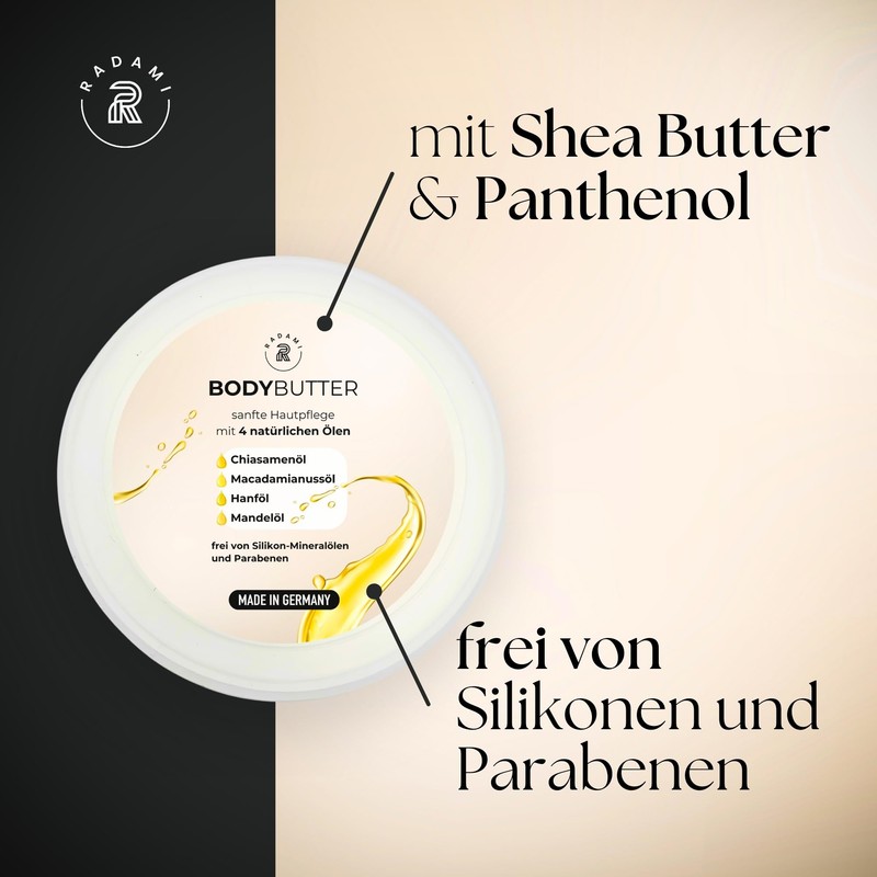 Body Butter with Natural Oils Body Butter with Shea Butter
