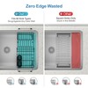 iSPECLE Small Sink Dish Drying Rack, Expandable Narrow Rust Resistant