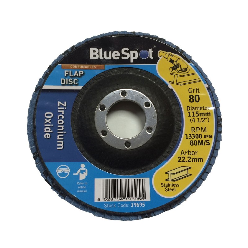 Homesmart 2 Pack 115mm Flap Disc 80 Grit for Angle