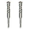 2-Piece 7/8" SDS Plus Drill Bits Rotary Hammer Drill Bit