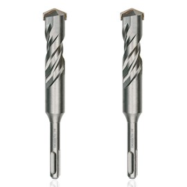 2-Piece 7/8" SDS Plus Drill Bits Rotary Hammer Drill Bit Set, Carbide Tipped for Drilling Concrete Cement Porcelain Tiles Ceramic Pots Stone Brick, Diameter 22mm, 160mm Long, SDS Plus Shank
