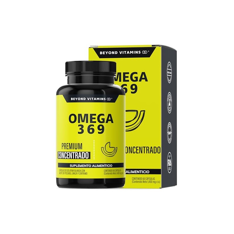 Beyond Vitamins Omega Contenido Excepcionalmente Alto Dha Epa Ácido Alfa