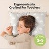 2-Pack Toddler Pillow - Soft Organic Cotton Toddler Pillows for