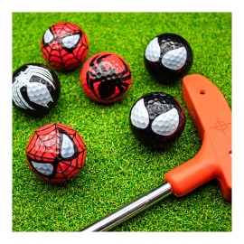 Unbranded Spider Face Mix Pack Golf Balls 6 Pack - Perfect Gift Idea