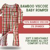 Doodalou Soft Bamboo Viscose Baby Romper - Christmas Collection -