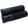 MotorToGo Black Open End Handlebar Grips Gel Compatible for 1991