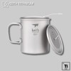 Keith titanium cup with pliable handle and lid Ti3204