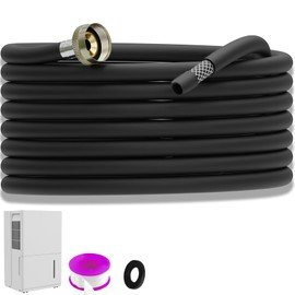8FT Dehumidifier Drain Hose with 3/4 Inch FHT Leak-Proof and Rust-Resistant Connector Portable AC Tangle-Free Thickened Drain Hose Indoor Perfectly Fit Most Dehumidifier Models