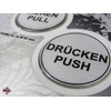 BIKE-label Door Sign 3D Sticker Diameter 45 mm Aluminium Look