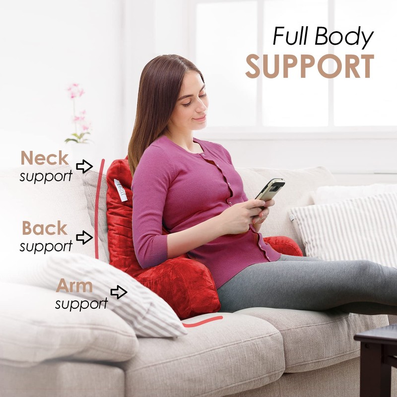 Nestl Reading Pillow Standard Bed Pillow, Back Pillow for Sitting