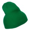 e4Hats.com Circle Luigi Embroidered Short Beanie - Kelly OSFM