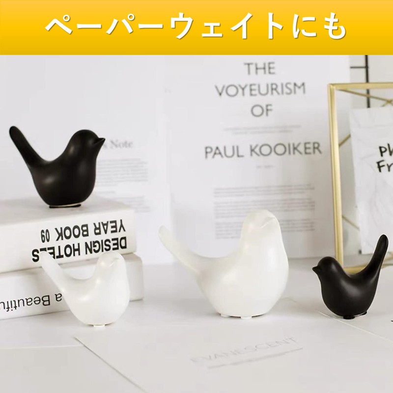 SAKIRABITO Figurines Interior Scandinavian Birds Large and Small Set of