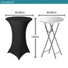 Granbest Cocktail Table Covers, Built-in Spandex, Square Corners, Standing Table