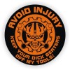 Unbranded/Generic 3pcs Avoid Injury - Keep Your Dick Beaters Off Tools Hard Hat Stickers Decals