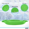 Superio Round Snow Saucer Sleds- 24" Plastic Disc Sleds for