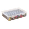 Vidifor Plastic Storage Containers with Latching Lid for Art Craft