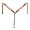CHALLENGER Horse Western Filigree Pink Inlay Rough-Out Leather Bridle &