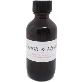 Frankincense & Myrrh Scented Body Oil Fragrance [Regular Cap - Brown - 2 oz.] - ID#5071