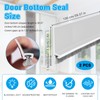Huakaile 2 Pack Rubber Door Sweep, 39" x 2" Under