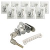 10-Pack Locker Key Bundles for Cabinets, Saunas & Changing Rooms Bathhouse