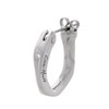 LION HEART Silver Hoop Earrings, Single Ear, stainless-steel Silver Stainless