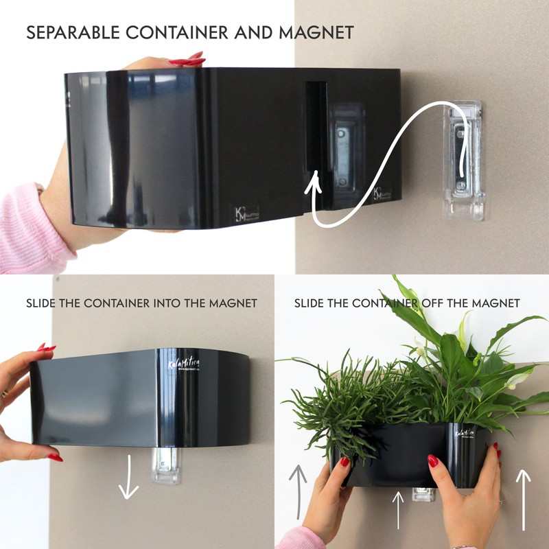 KalaMitica Storage Box Magnetic Wall Planter 22 x 12 x