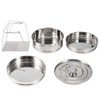 Stackable 3 Tier Food Steamer Pan Stainless Steel Steamer Pot