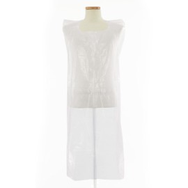 Midori Anzen Verde Poly Guard Aprons (50 Pieces) White