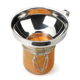 RSVP International Endurance Canning Collection Non-Reactive 18/8 Stainless Steel, Dishwasher Safe, Funnel, 2-1/4"