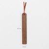 WY Wooden Bookmark, Slim Type, Bookmark, Genuine Leather, Ribbon, Bookmark,