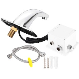 Cerlingwee Automatic Faucet, Basin Faucet Sensor Tap Deck Mounted Touchless for Kitchen for Bathroom
