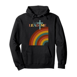 Spirit Lead Me Pastel Rainbow Christian Inspirational Design Pullover Hoodie