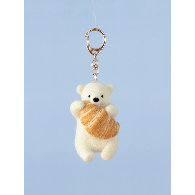 Hamanaka H441-605 Polar Bear and Croissant Felt Kit