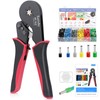 Bootlace Ferrule Crimping Tool,16mm Crimping Tools AWG28-5/0.08-16mm², Ratchet Structure Hexagonal