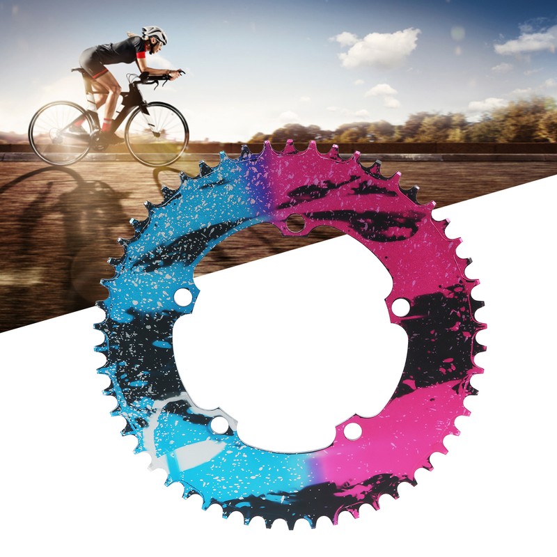 Aluminium Alloy Folding Bike Crankset 56T 130mm BCD Single Disc