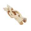 Indian Consigners Wooden Tripod Stand, Kobra Design (Natural White, 8
