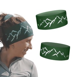 Bergwelten Outdoor Headband: Breathable and Non-Slip, Ideal for Sports, Outdoor & Adventure (Dark Green)