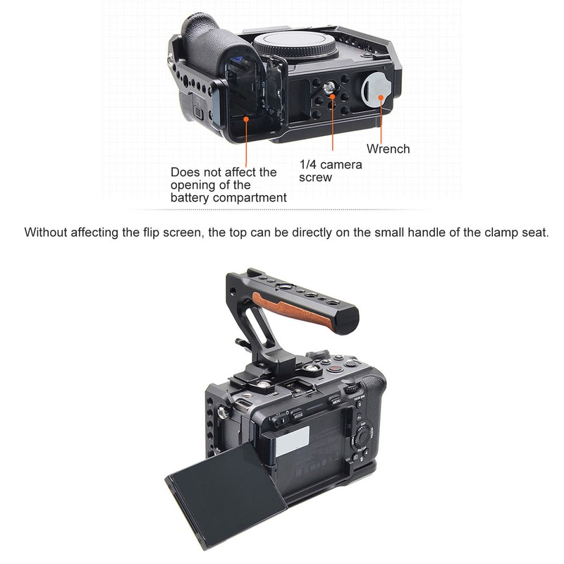 Camera Cage Accessorie Precise Opening Easy Installation Aluminum Alloy Camera