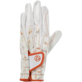 Kasco Golf Gloves, Glossy Gloves, Golf Gloves, Women's SF-1918L, Kinkyo (White) One Size Fits All