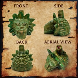 Butie Aztec Death Whistle, 125+ dB Human Scream Sound, Style-1
