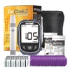 MicroTech Blood Glucose Monitor Kit 100 Strips & Lancets, No