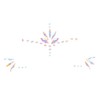 Body Jewellery Sticker Face Glow in the Dark Opal