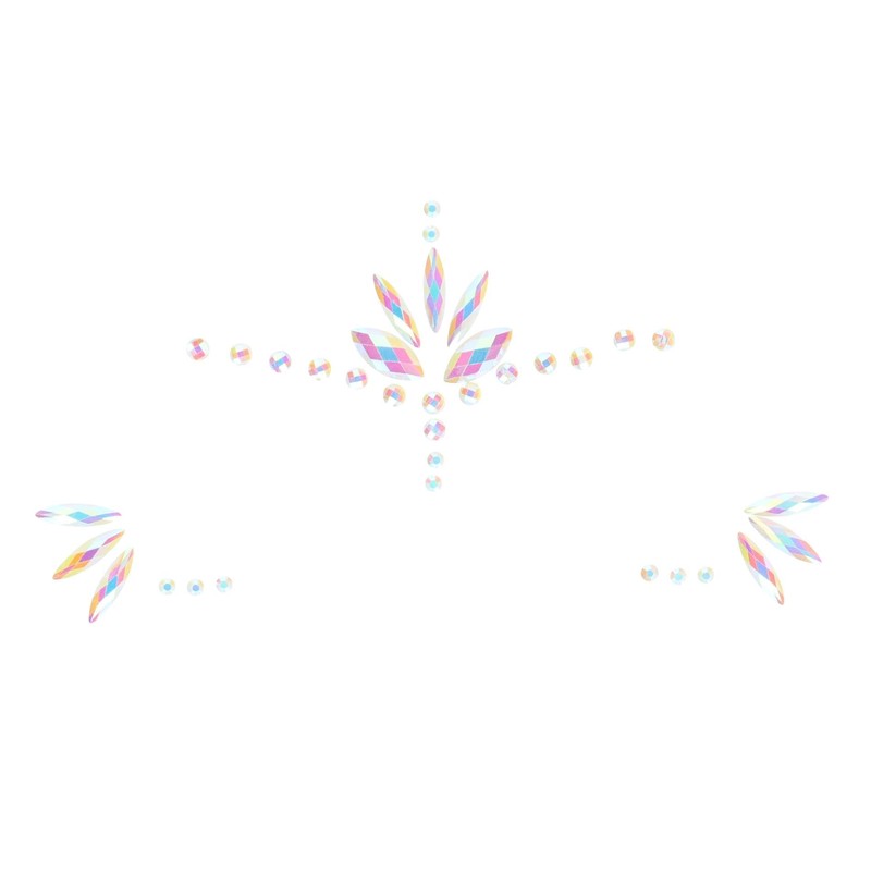 Body Jewellery Sticker Face Glow in the Dark Opal