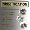 YMT for Connection to 'Compu-Check' Quick Connect Fittings,Replace for 5869-1