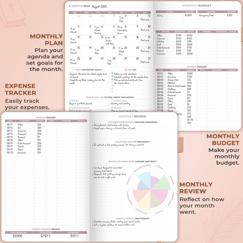 Clever Fox Christian Hourly Weekly Planner – Goal Setting Planner