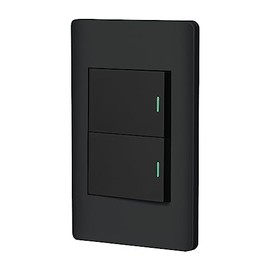 Volteck Apdo15 Placa Armada Negra Interruptores Sencillos Línea Lisboa
