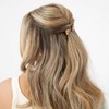 Faux Shell Hair Barrette for Thin Hair, Classic Rectangle French